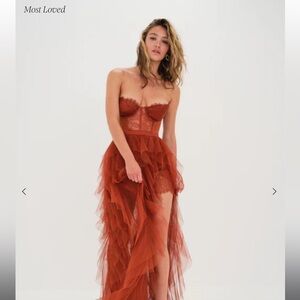 For Love & Lemons bustier gown
